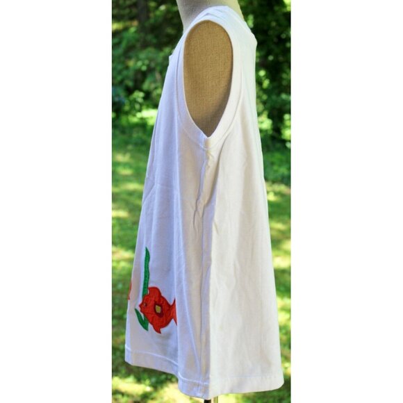 Kelly's Kids Shirt Dress Swim Cover up Tee Tank Applique Goldfish Orange Fish - Picture 5 of 7